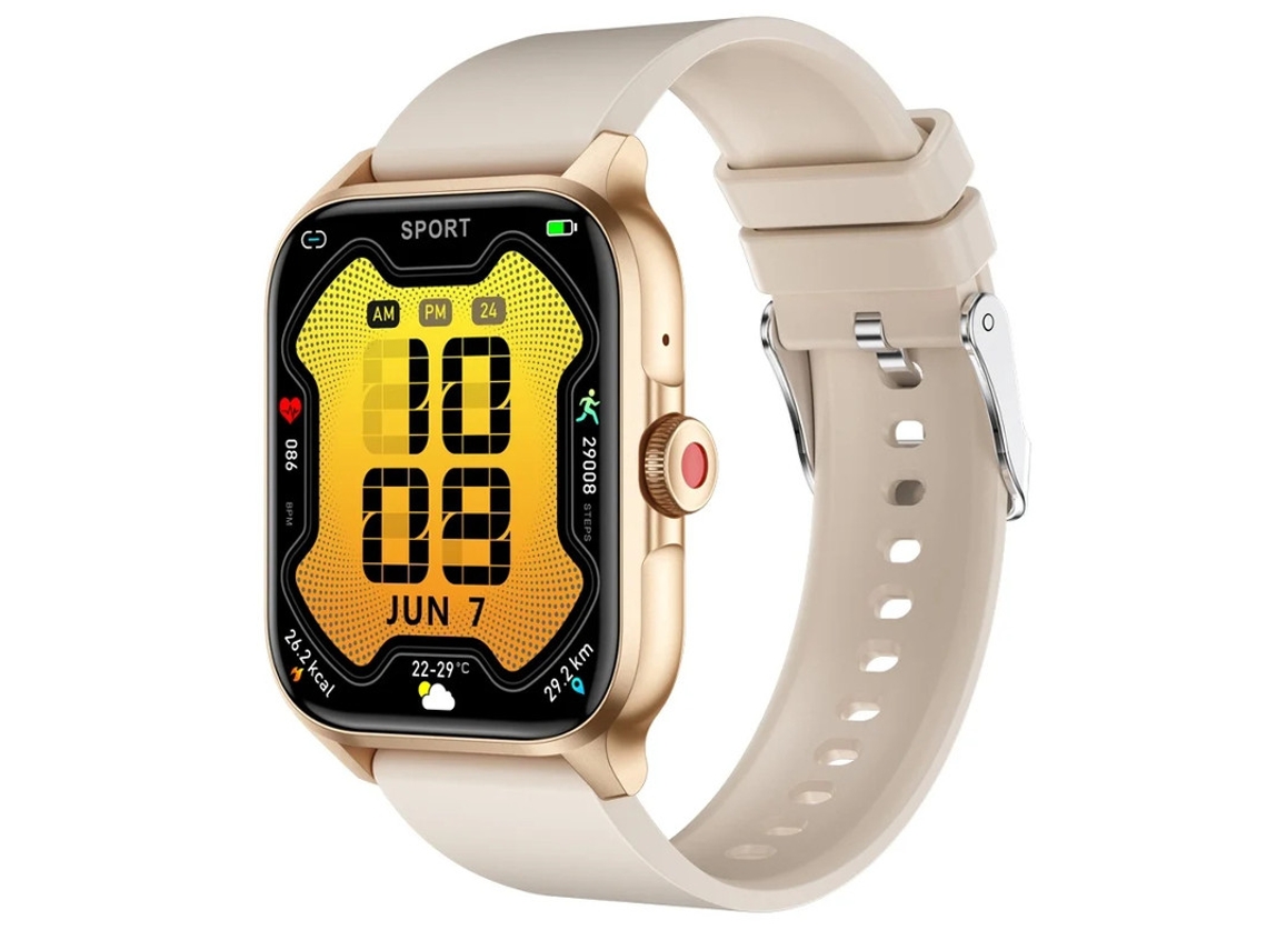 Relógio Inteligente Fitness com 1,85 Polegadas, Frequência Cardíaca, Monitoramento de Som, Pedômetro e 100 Modos Esportivos para H Yizhood