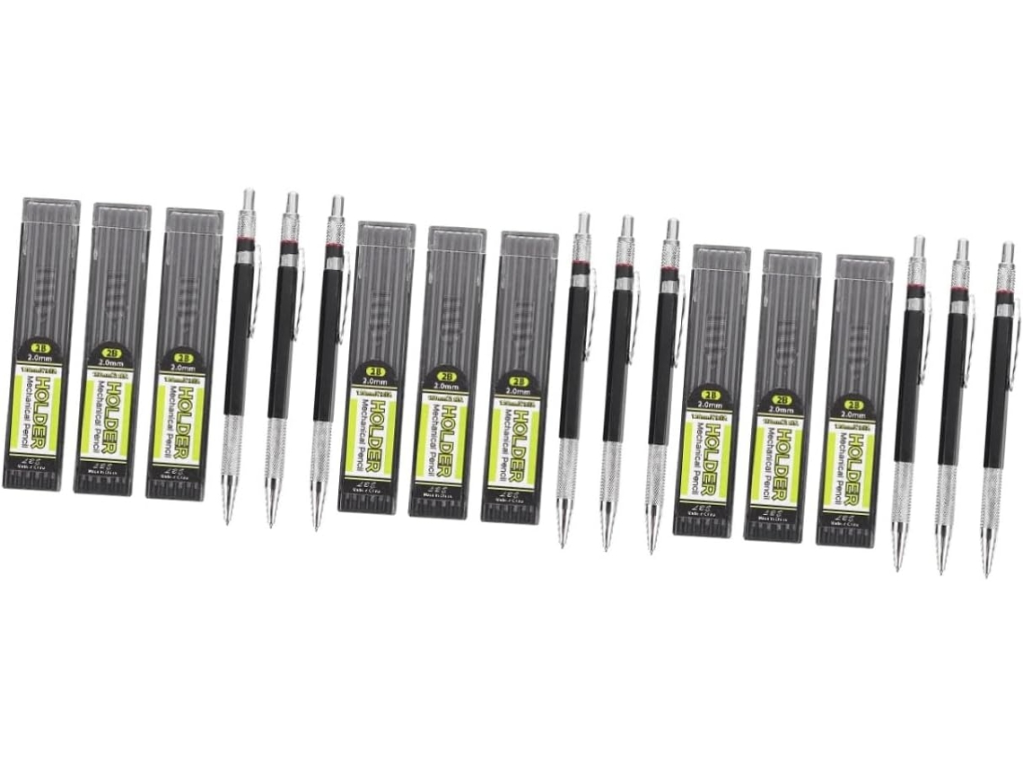 9ensembles Crayon Mécanique Plastique De Ergonomiques Avec Clip Pour Étudiants Dessin Et Esquisse