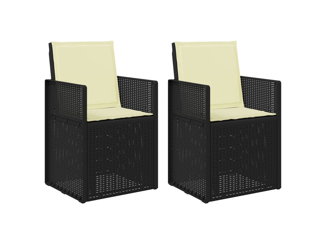 Maison Exclusive - Cadeiras De Jantar Para Jardim 2 Unid. Antracite E Creme Pp