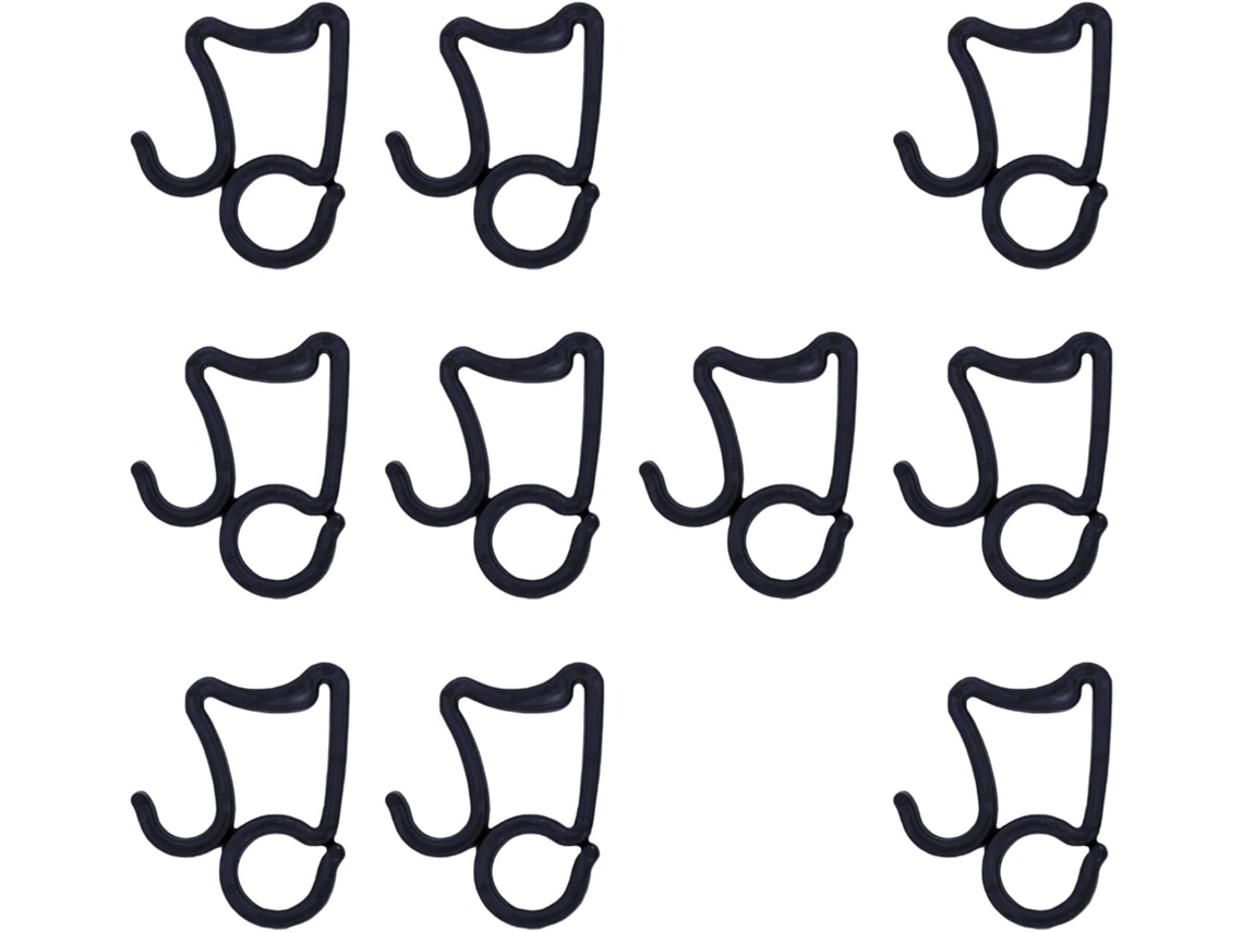 Clips Para Iluminação Externa E Decorações Festivas, Pretos, Pacote