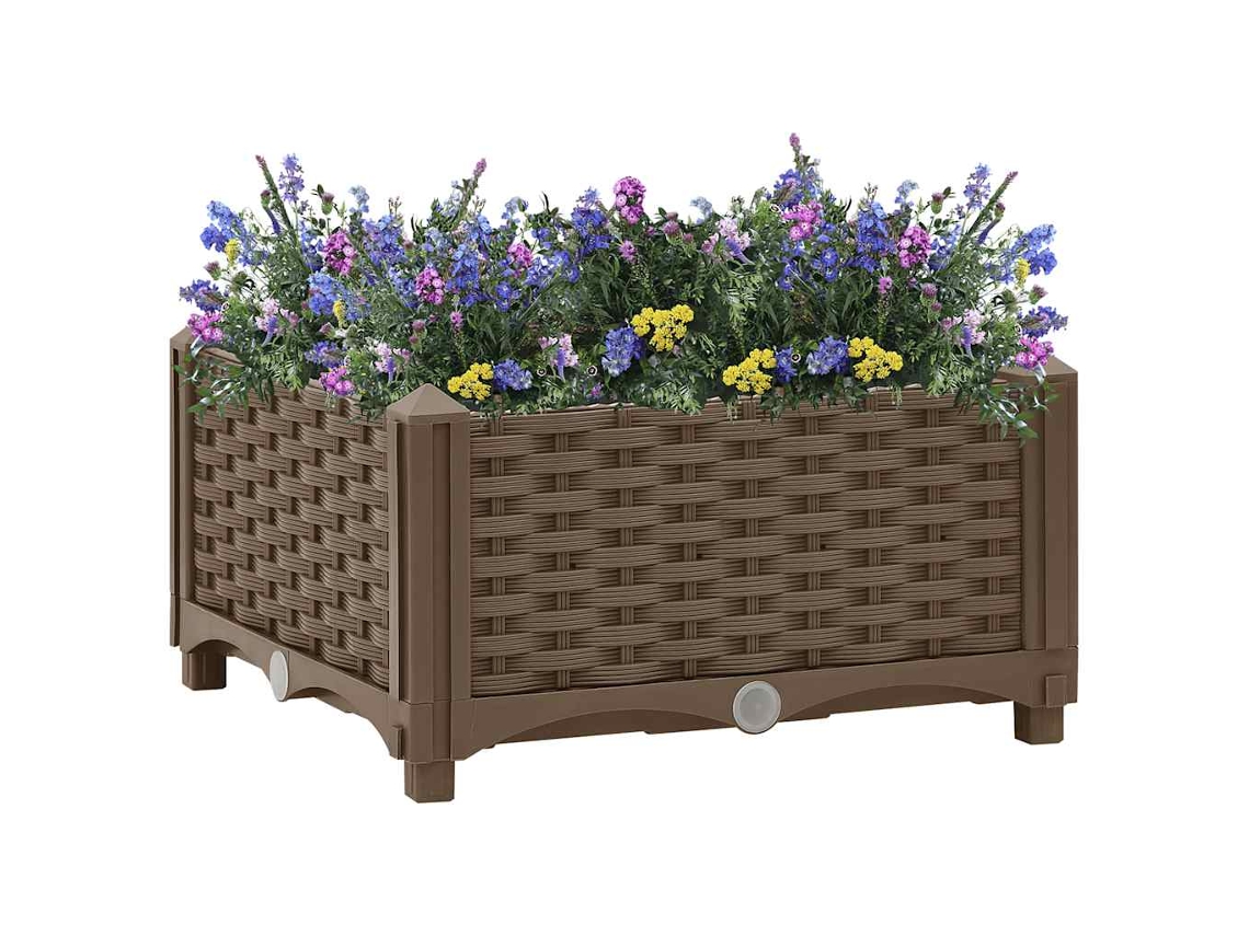 Vidaxl Canteiro Elevado 40x40x23 Cm Polipropileno