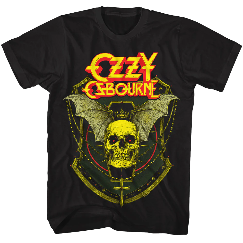 Ozzy Osbourne Vintage "crowned Skull Bat" T-shirt Unisex Rockinstone Size:xl