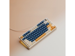 Teclado mecânico para jogos, com Fio, botão de volume e retroiluminação RGB. Azul Hexinyigjly