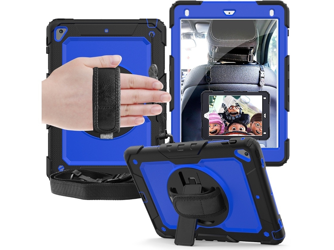 Capa Para Tablet Lurelia, Compatível Com I Pad 10.9 10th 2022, Azul Escuro, Nylon, Suporte Para Caneta