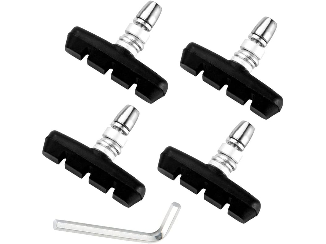 Pastilhas De Freio V-brake Para Bicicleta, Conjunto Universal, 2 Pares Com Chave De Hexagonal