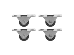 Caixas De Armazenamento Metal Pequenas Com 4 Rodas Fixas E