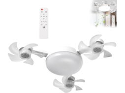 Ventilador De Teto Com Luz E27 2026, Led Silencioso 2 Em 1 Controle