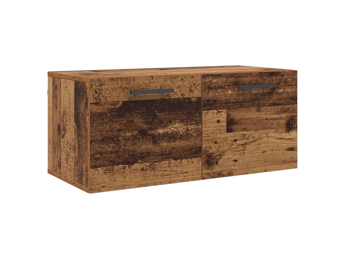 Conjunto 1 Armário De Parede Vidaxl Castanho Derivados De Madeira (80 X 36.5 X 35 Cm)