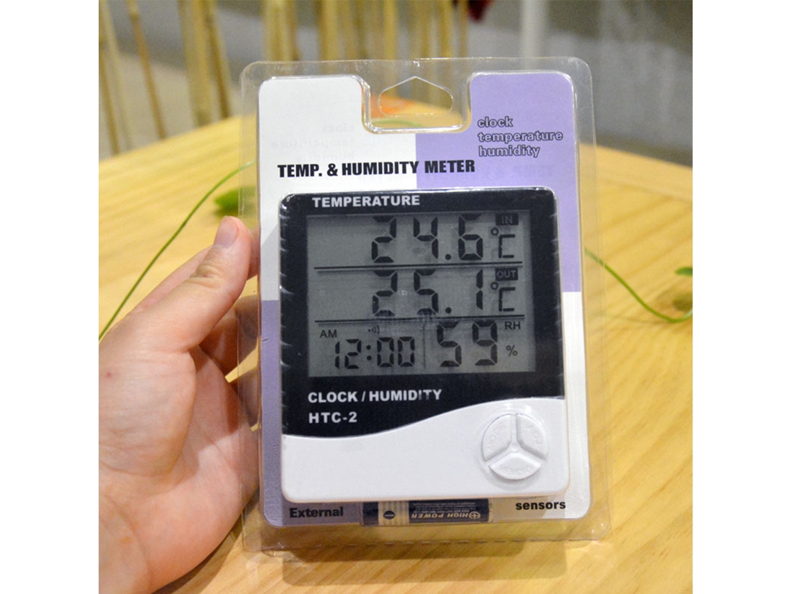 Htc 2 Indoor Thermometer Clear Large Screen Accuracy Calibration Eoocoo
