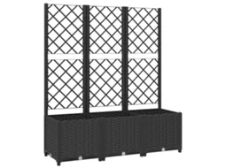 Garden Planter, Garden Planters Vidaxl Preto Polipropileno (120 X 40 X 136 Cm)