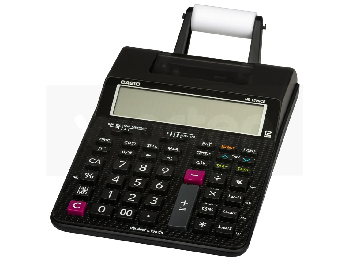 Calculadora com Impressão CASIO HR-150REC (12 dígitos)
