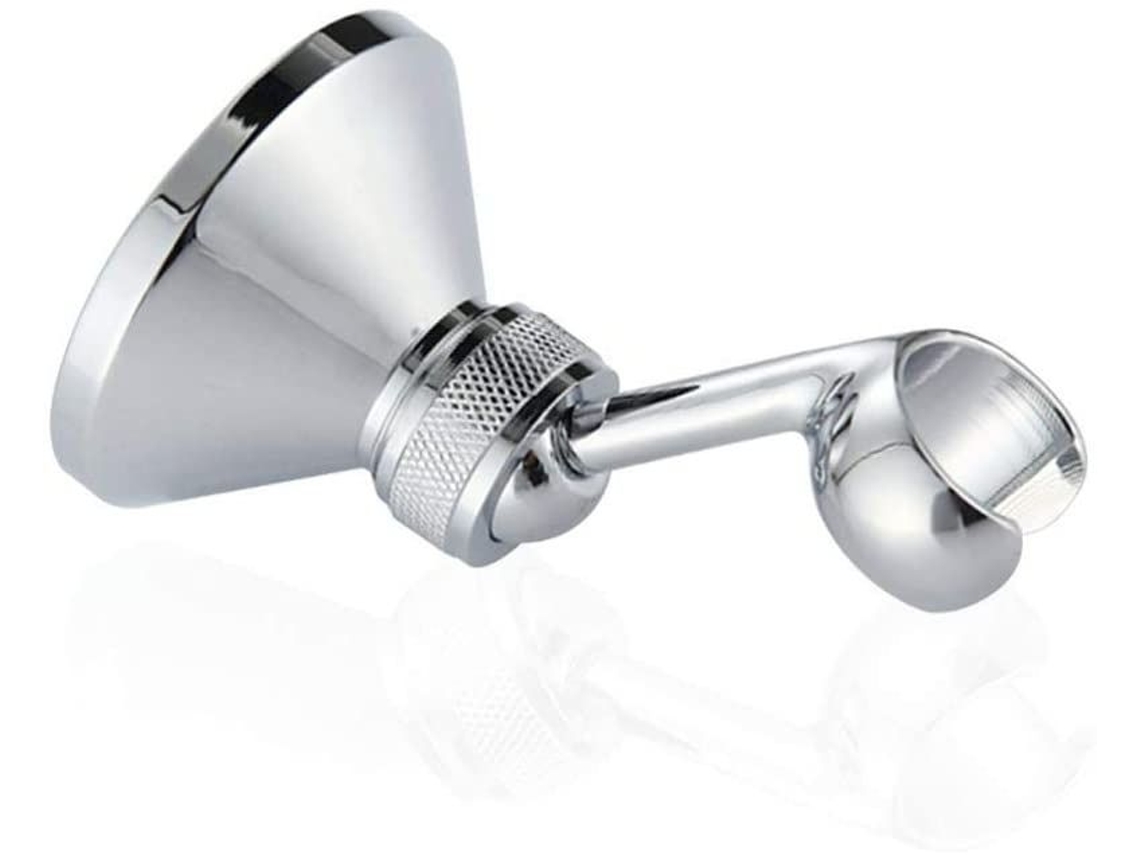 Lurelia Suporte Mural Para Chuveiro Aço Inoxidável Cromado Rotação 360º Ajustável Universal Ref 462