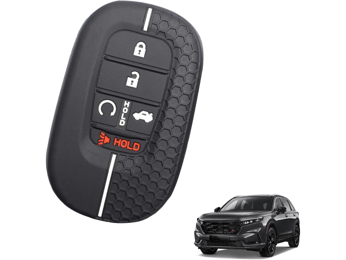 Capa De Silicone Para Chave Carro Compatível Com Honda Civic Hr V Cr 2023-2026 Sport Si Ex L Touring 2022-2025 2026-pilot