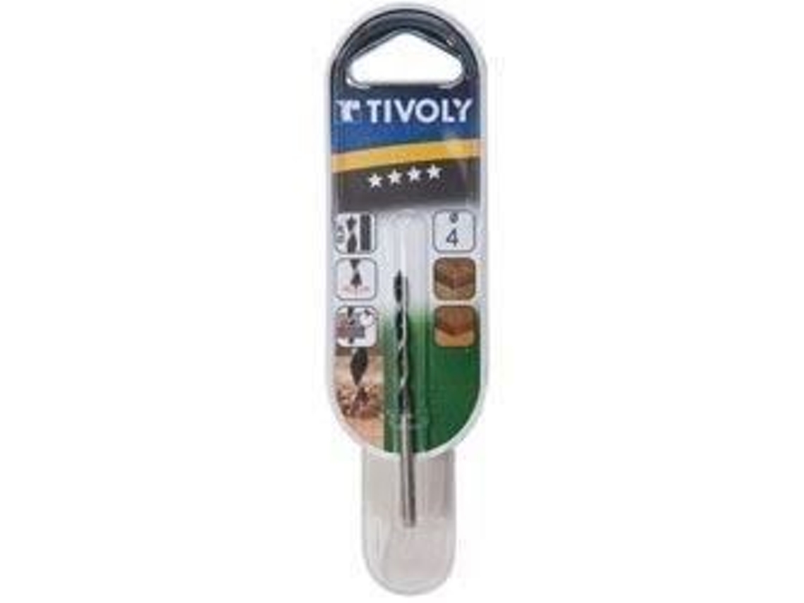 Broca Para Madeira Tivoly Slr 3 Pontas 8 X 125 Mm Precisão De Perfuração Evacuação De Cavacos