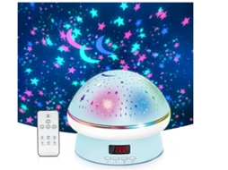 Projetor Luz Noturna Yizhood 8 Cores 3 Níveis Azul