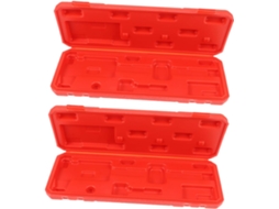 Estojo De Transporte Em Plástico Vermelho Para Paquímetro, Ideal