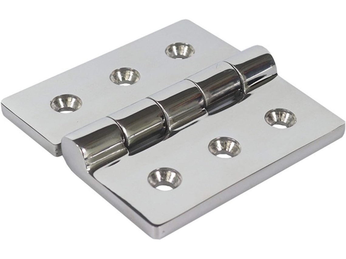 Dobradiças 2 Peças, Dobradiças Para Porta De Armário, Um Par De Dobradiças Quadradas E Grossas Em Aço Inoxidável Para