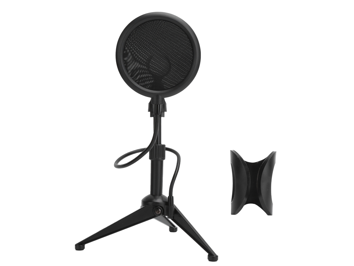 Suporte de mesa dobrável para microfone ST 5 com proteção contra estouro de vento para CHABERLU