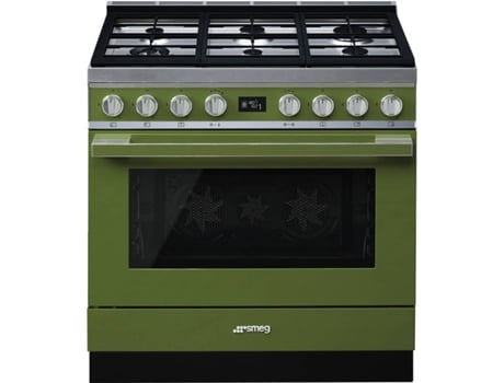 Fogão SMEG CPF9GPOG (115 L - Gás Natural - Verde)
