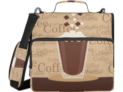 Organizador de Café Massa Com Marshmallows E Chocolate, Alça De Ombro, Fácil De Transportar, 3,8cm 1,5 Polegadas, 3 Argolas