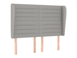 Headboard, Headboards Vidaxl Cinzeto Tecido (147 X 23 X 118/128 Cm)