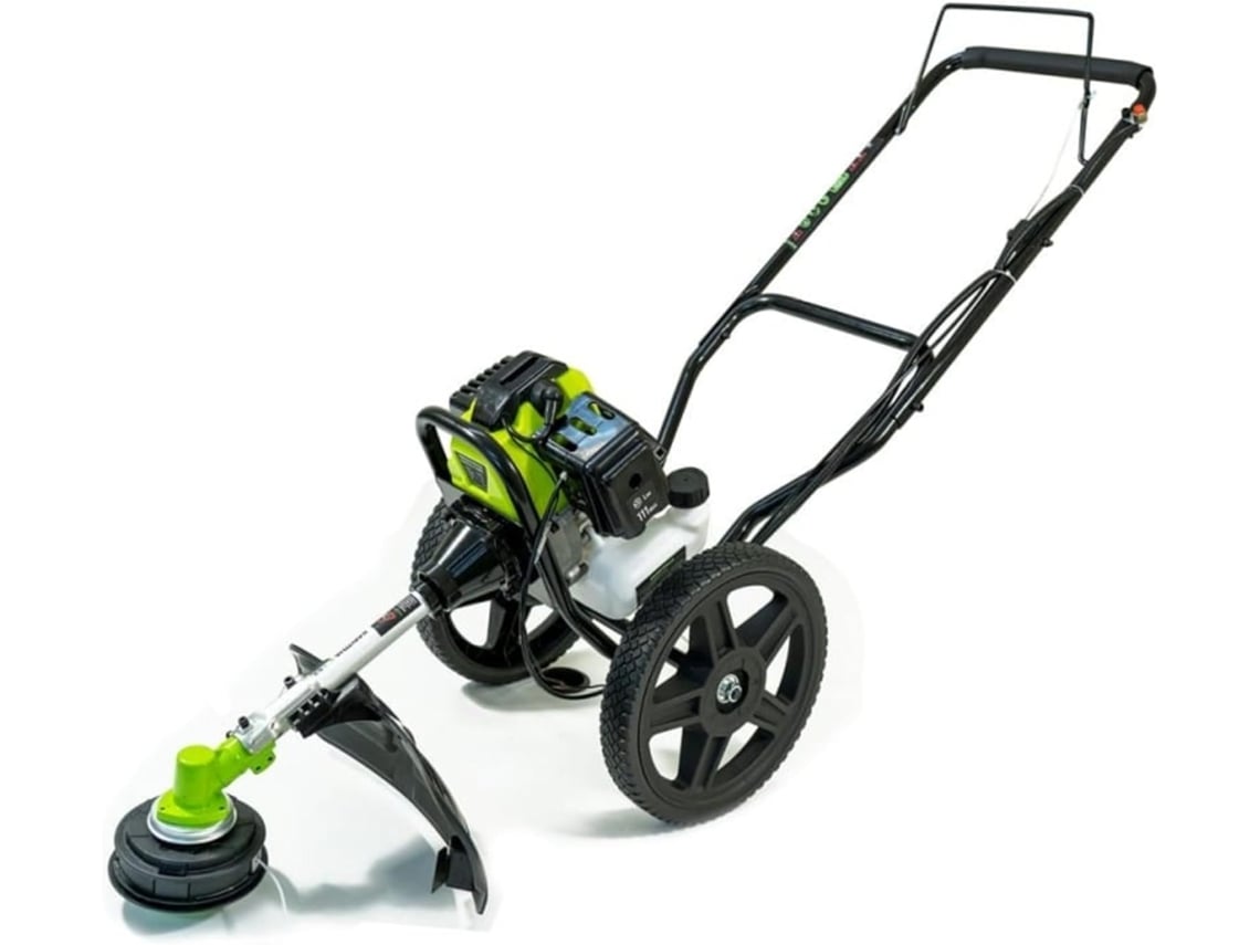 Synergy Roçadeira Com Rodas A Gasolina 65cc 4,9cv – Motor 2 Tempos – Modelo Pro Wheels – Cabeça De Fio E Disco De 3 Pontas