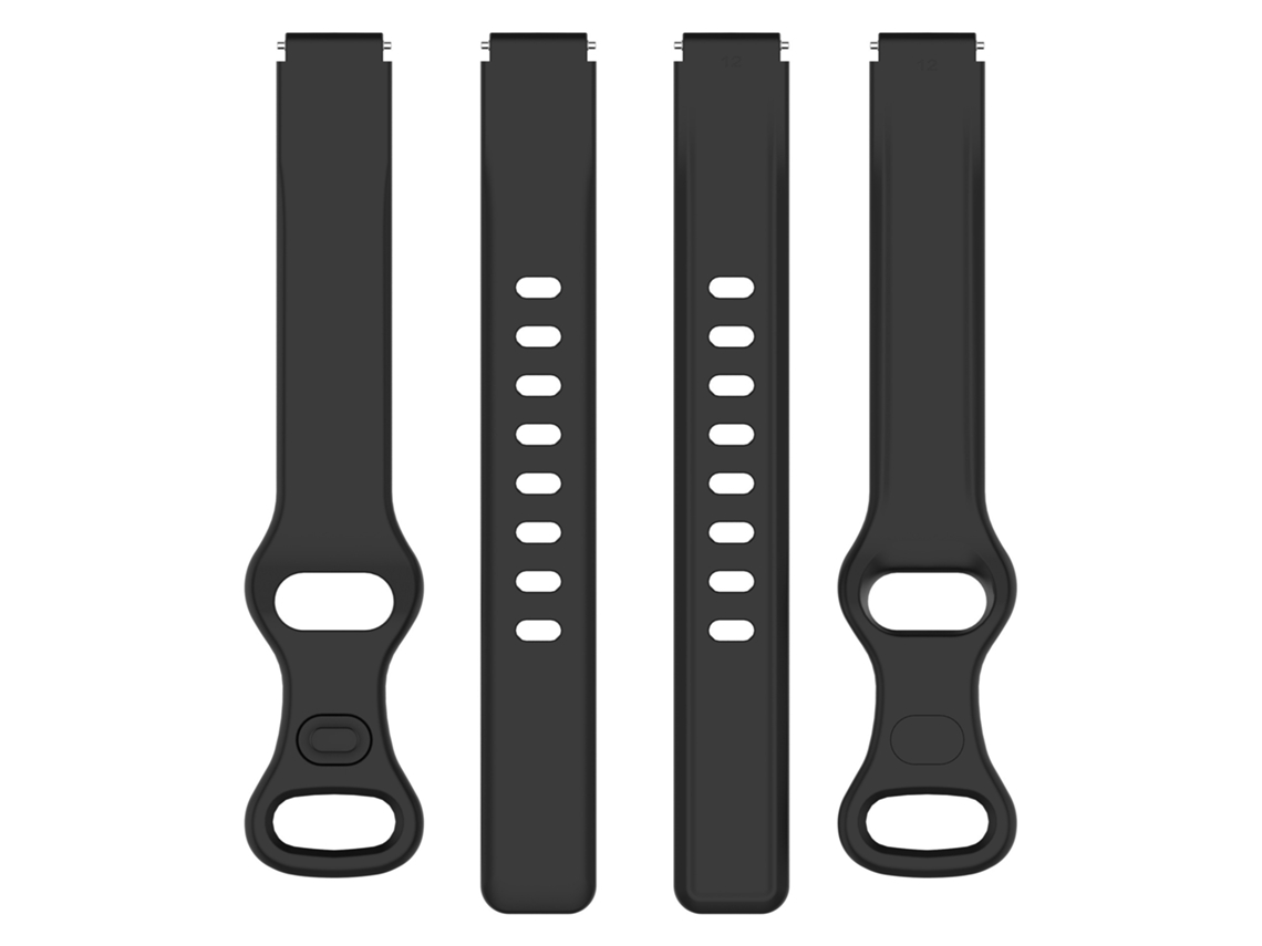 Pulseira de Silicone para Xiaomi 8/9/10, 12mm, Cor Sólida, Fecho Oito CHABERLU