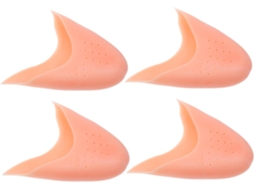 Sherchpry 2 Pares De Protetores Silicone Para Sapatilhas Ponta Balé Com Orifícios Respiráveis, Em Gel, Para Prática E