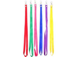 Conjunto De 6 Cordões De Nylon Coloridos Com Design Anti Perda, Ideais Crachás E Chaves, Perfeitos Caminhadas