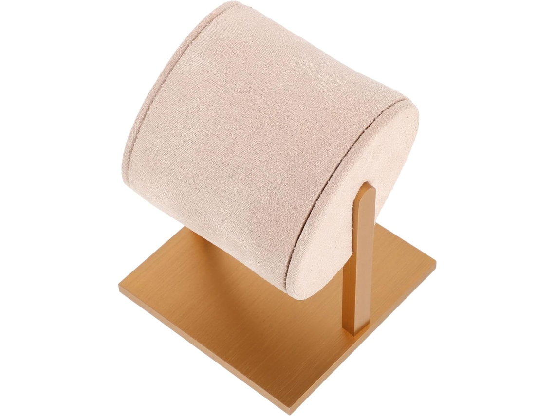 Suporte Vertical Nuobesty Em Metal Bege Para Joias E Relógios, Com Design Exclusivo Em Formato De Barra.