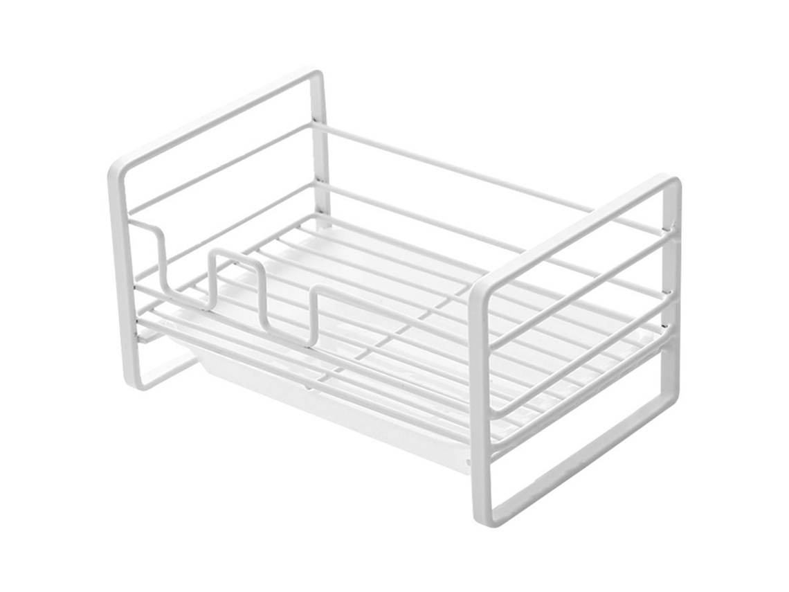 Porta Esponjas Branco Fosco, Esgotador Compacto Para Cozinha, Resistente À Ferrugem, Para Secagem