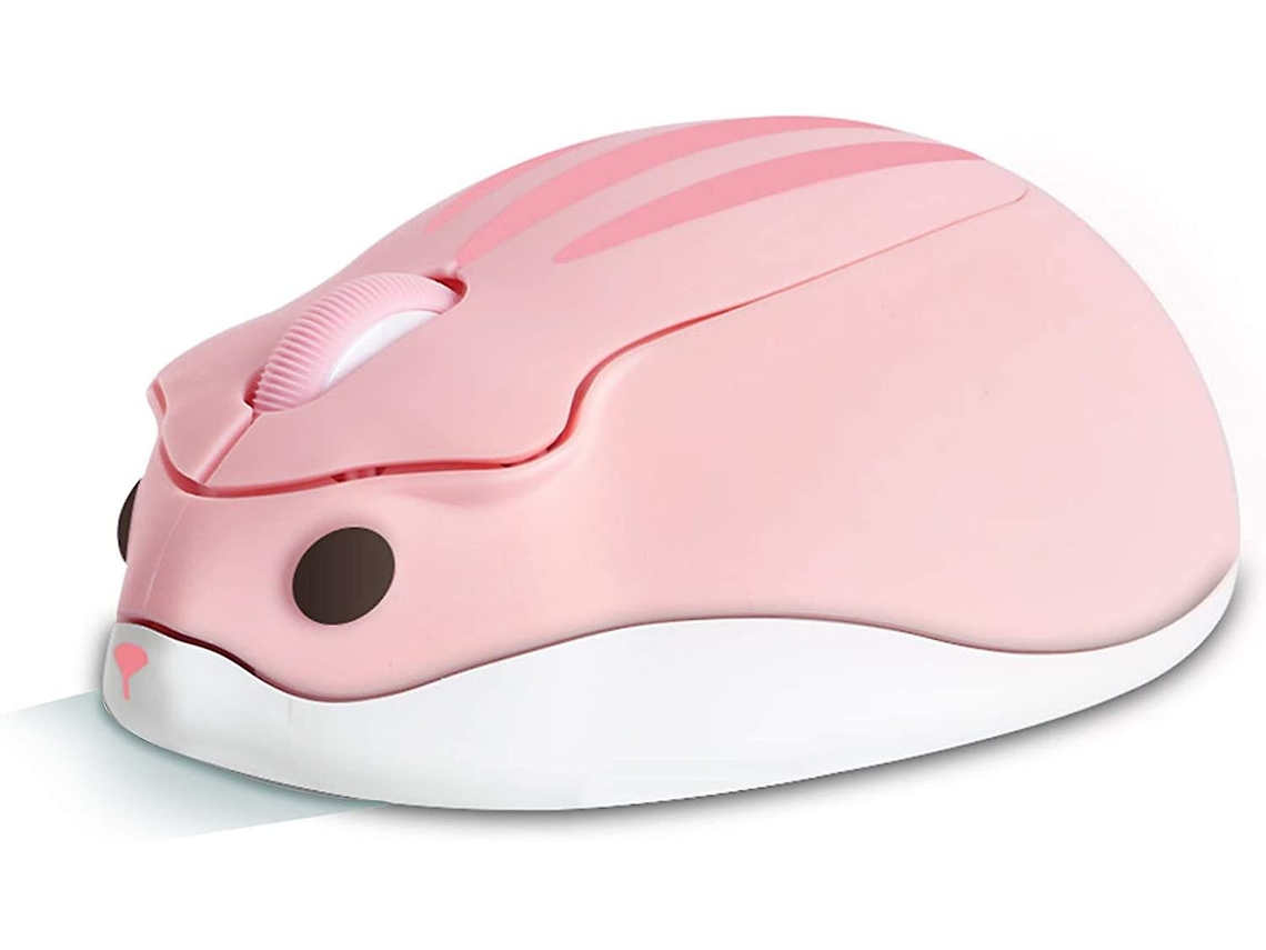 Mouse Sem Fio 2.4G, Rato Silencioso Em Forma De Hamster Animal Fofo, Mouse Óptico Móvel Portátil De 1200Dpi Com Receptor Usb, Mouse Sem Fio De 3 Botões Para Pc