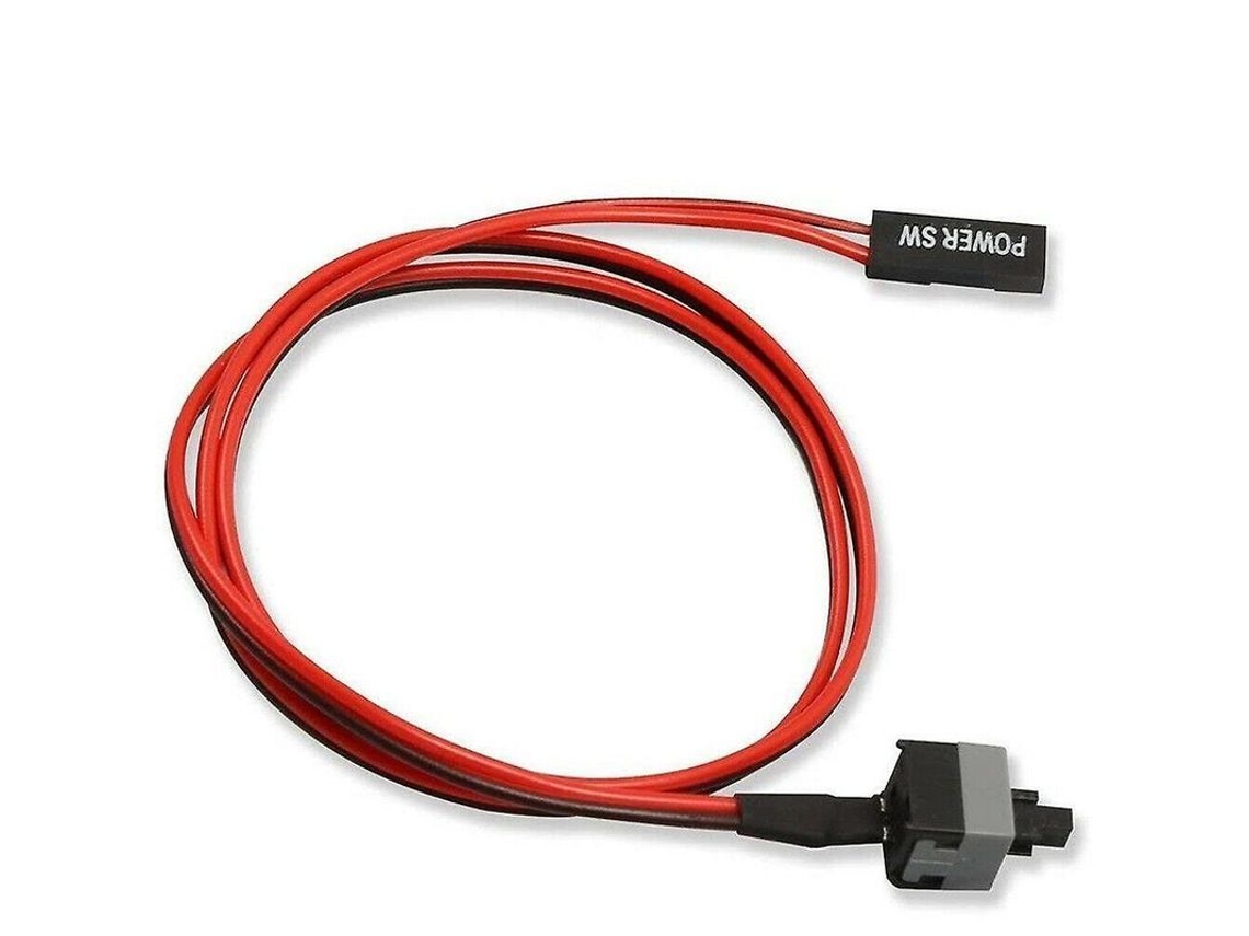 Yuru cabo de Interruptor de Liga/desliga Atx para Computador com 2 Pinos, Comprimento 56cm , Plug And Play (22 Polegadas)
