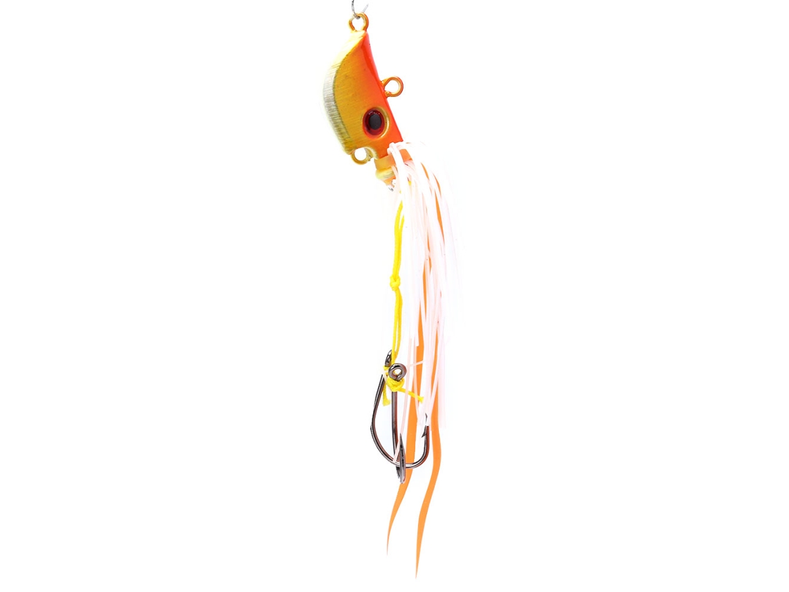 Iscas Jig Head Com Saia E Spinner Para Pesca Ouro, 45g Vylara