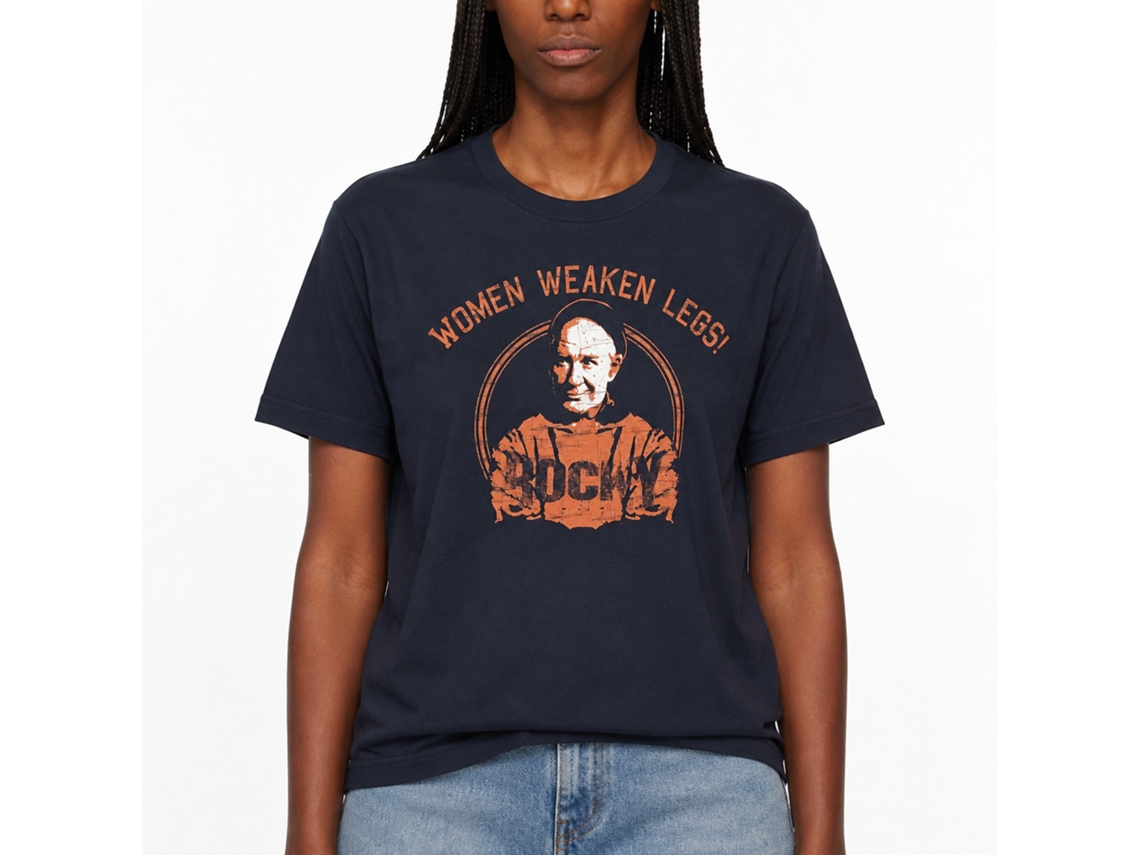 Rockinstone Rocky Movie Lookout Navy Adult T-shirt Size:xl