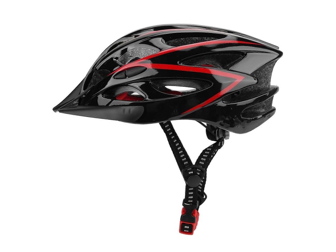 Capacete de Ciclismo Ajustável, Ultraleve, Preto e Vermelho, TAISHENGDA