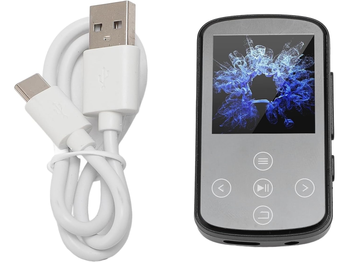Leitor De Mp3 Sem Fio Com Clipe, Armazenamento Expansível 5,3" E 128