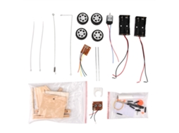 Mali kit de Modelo de Carro Rc de Madeira Diy Brinquedo Educativo para Crianças Controle Remoto