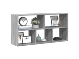 Vidaxl Prateleira Parede 100x25x50 Cm Deriv. De Madeira Cinza Sonoma