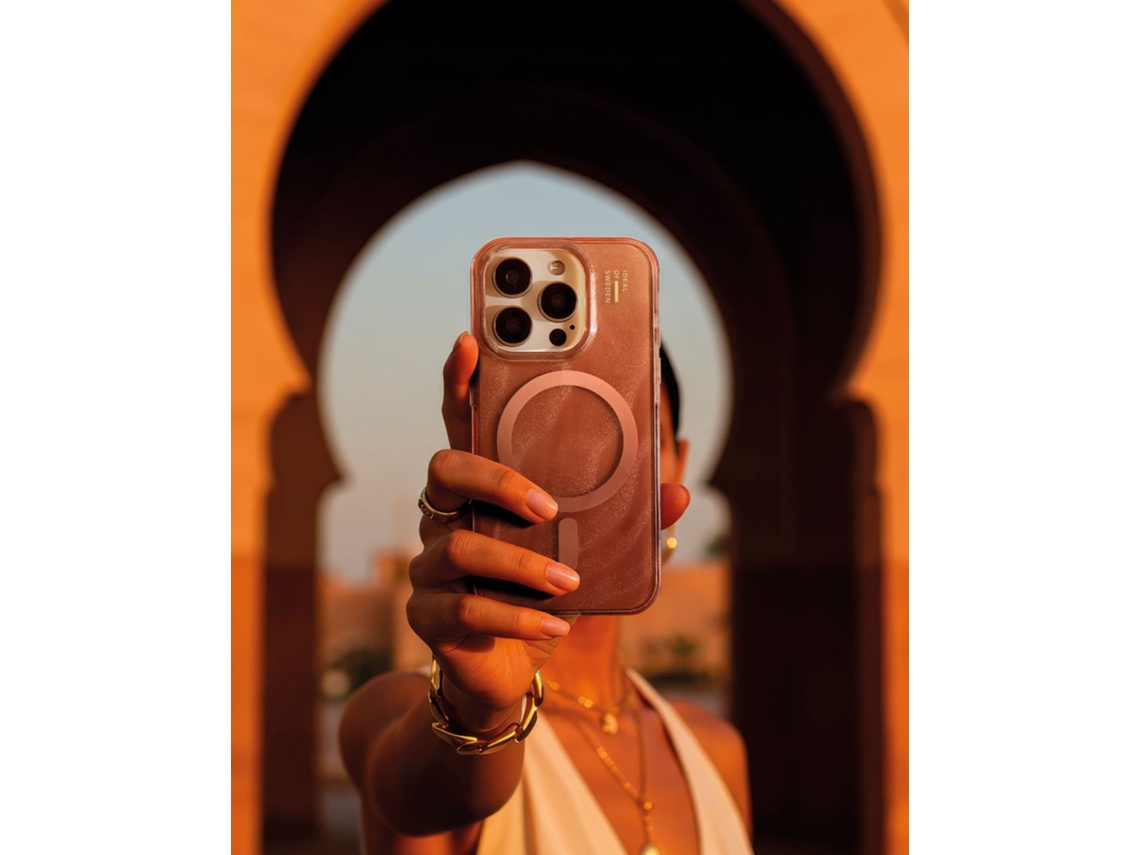 Capa Transparente Magsafe Para Iphone 17 Mocha Mousse