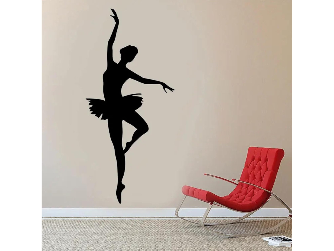 Adesivos Muraux Silhuetas De Balé Para Estúdios De Dança, Dançarinas De Balé E Meninas Que Dançam.