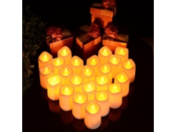 Omni 24 Velas Led Sem Chama, Velas Elétricas Piscantes para Decoração Interior e Exterior, Natal, Páscoa, Casamentos, Festivais