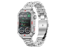 Relógio inteligente CF26 IP67 à prova d'água, 1,57 polegadas, monitor de saúde, pulseira esportiva, pulseira de aço, Ly Ebike