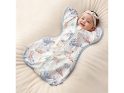 Saco de dormir para bebê, alivia o reflexo de sobressalto, algodão, tamanho P (23x60cm), Ursinho Panoona