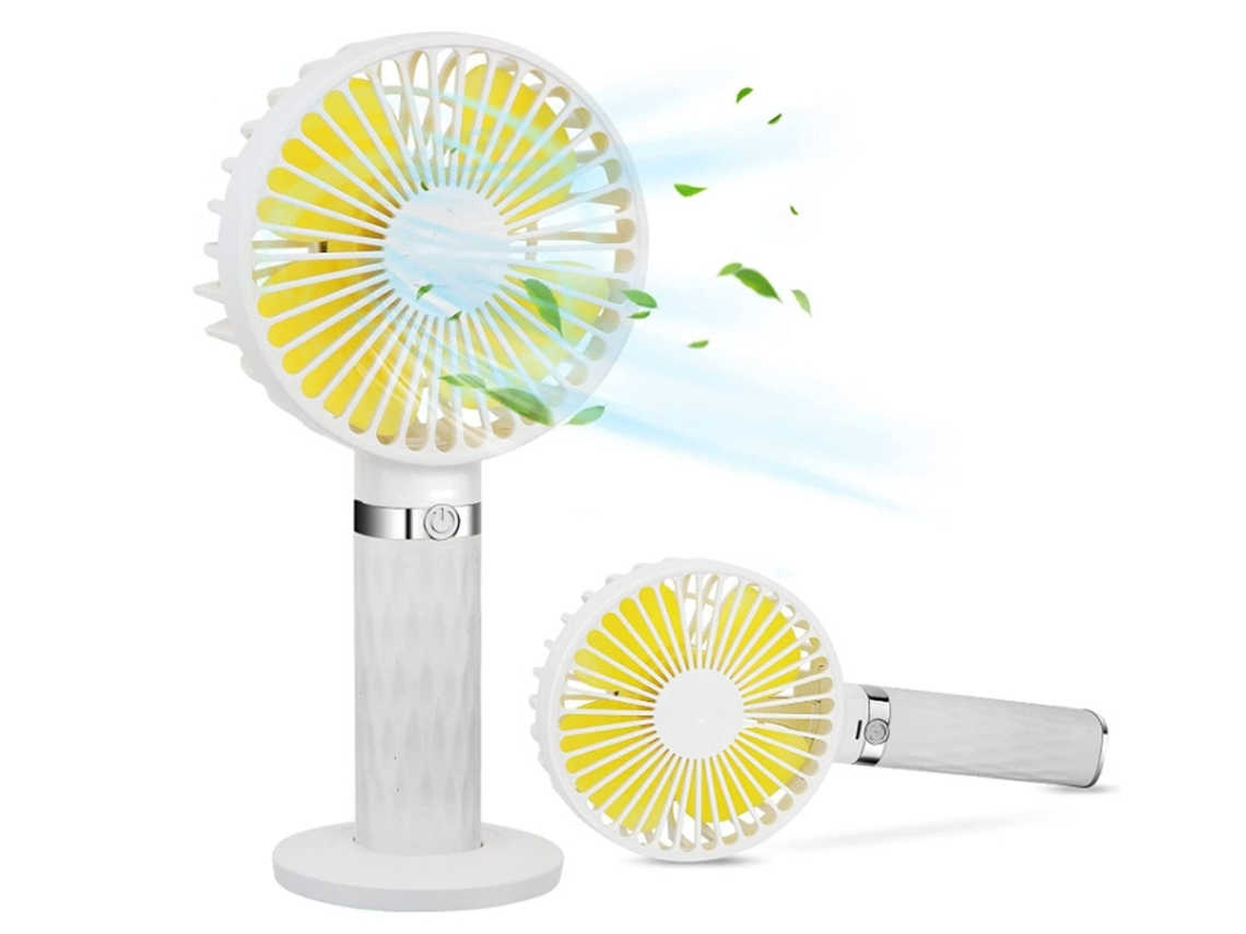 Ventilador Mao 3 Velocidades Usb Recarregavel Casa/escritorio/viagem Branco Yizhood