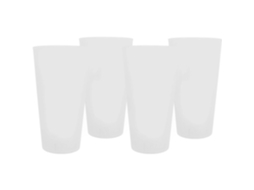 Conjunto 4 Copos 500ml Polipropileno Reutilizável
