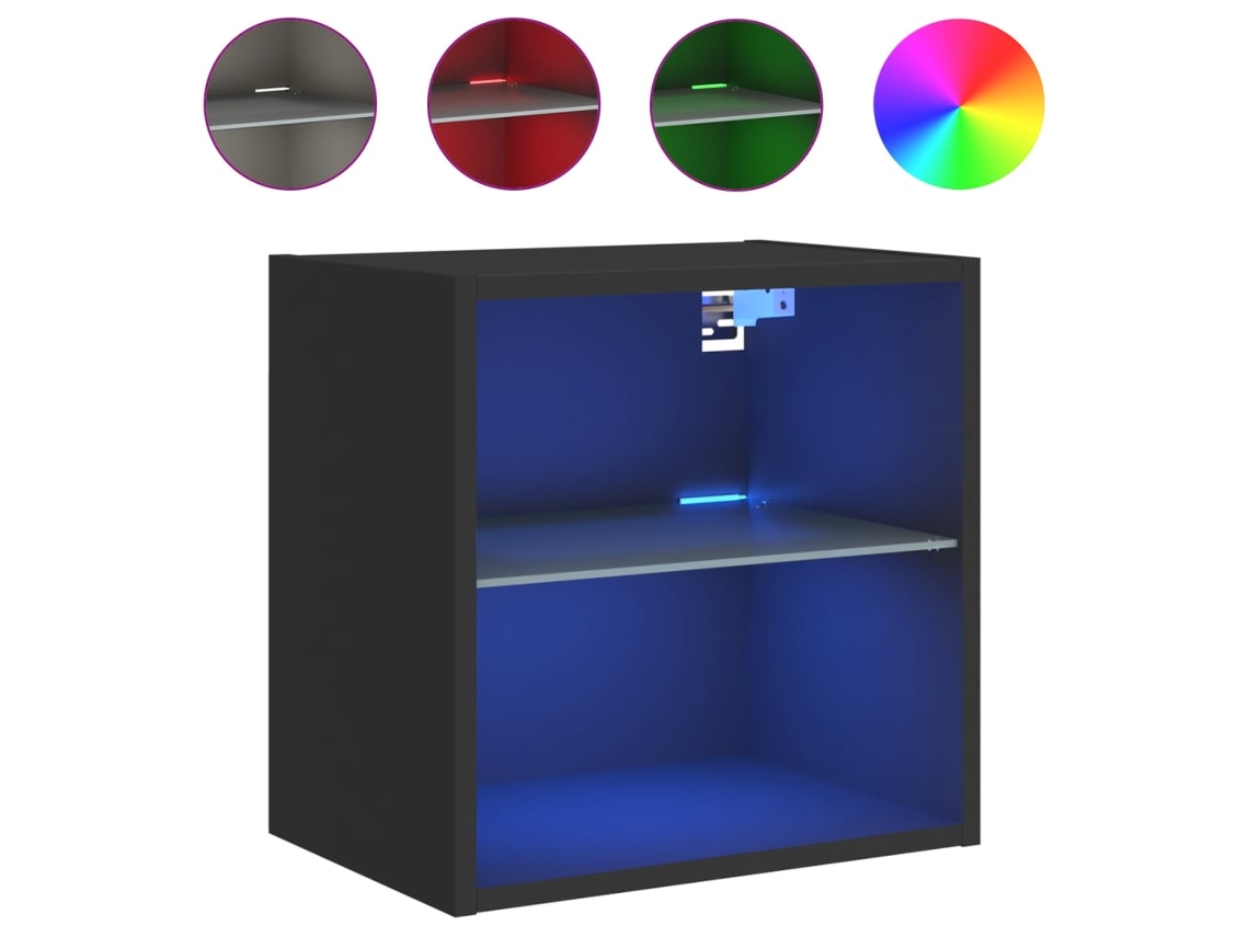 Cabeceira de parede com luzes LED vermelha, exclusiva da MAISON.