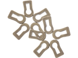 Placas De Inserção Para Fechadura, Em Liga De Zinco Simples, Com Acabamento Antigo, 10 Unidades, Protegem As Fechaduras
