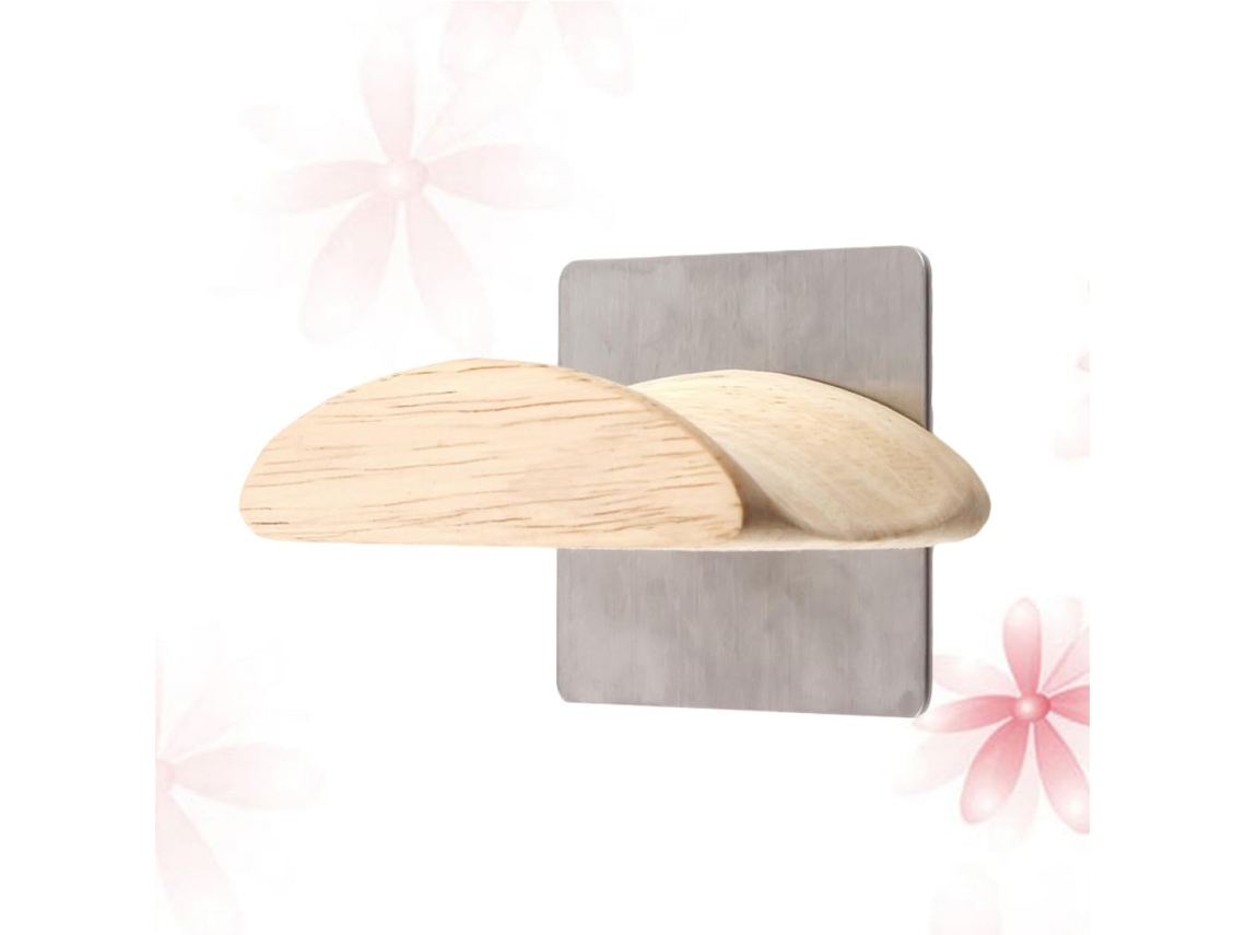 Suporte De Parede Para Fones Ouvido Com Base Estável Em Aço Inoxidável E Madeira Maciça Design Simples Elegante Exibição