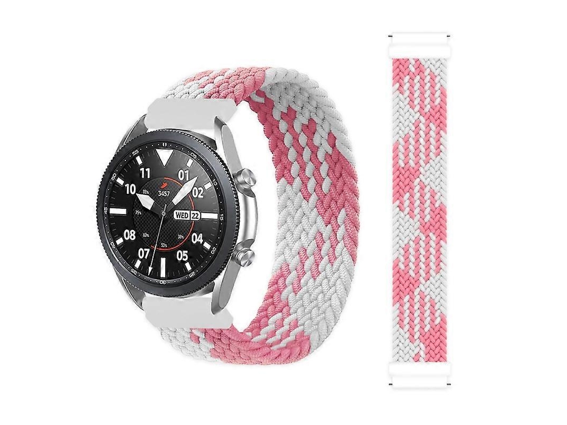 Pulseira De Nylon Trançado Ajustável E Elástica Para Samsung Galaxy Watch 42mm, Tamanho: 165mm (arco-íris)